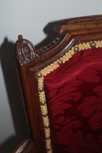 Antiquités - Pair of Louis XVI armchairs 