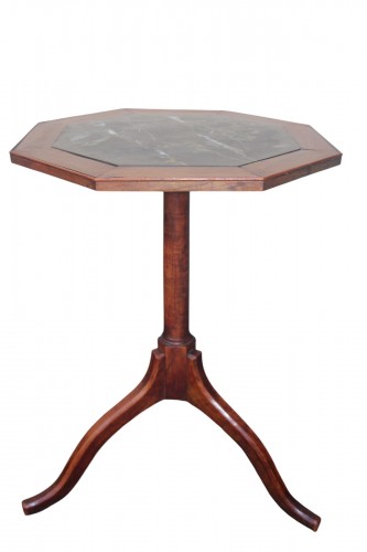 Mahogany pedestal table, Louis XVI period