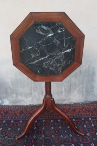 Mahogany pedestal table, Louis XVI period - Louis XVI