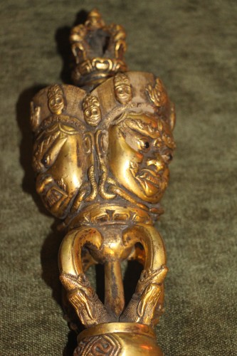 Dague Rituelle appelée Phurbu - Tibet,XIXe - 