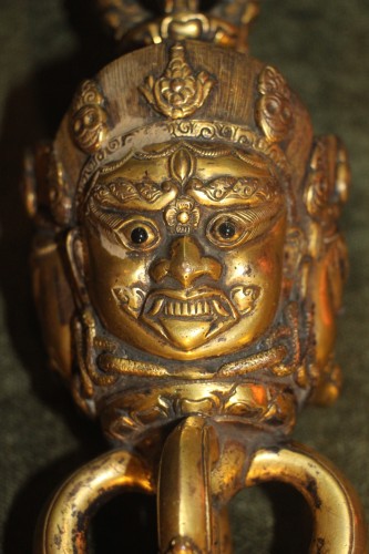 Antiquités - Dague Rituelle appelée Phurbu - Tibet,XIXe
