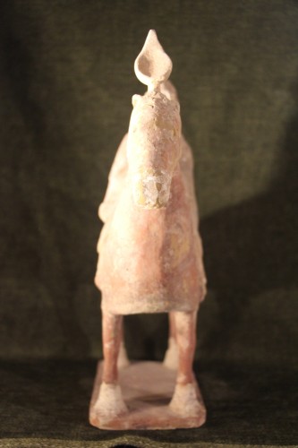  - Cavalier sur son cheval en terre cuite, Chine Dynastie Tang 618-906 av J.-C