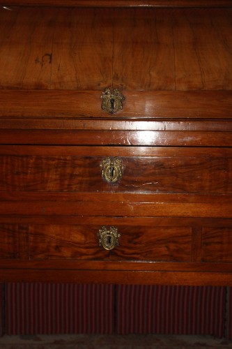 Blond mahogany cylinder desk, Parisian craftsmanship, Louis XVI period - Louis XVI