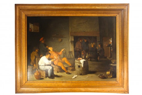 La taverne, école flamande XVIIe siècle