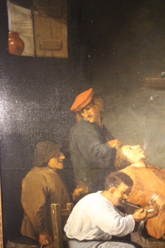 La taverne, école flamande XVIIe siècle - Louis XIII