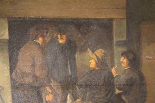 Louis XIII - La taverne, école flamande XVIIe siècle
