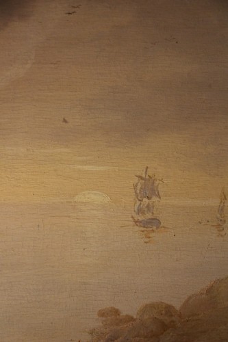 Antiquités - Scène maritime, école française du XVIIIe siècle
