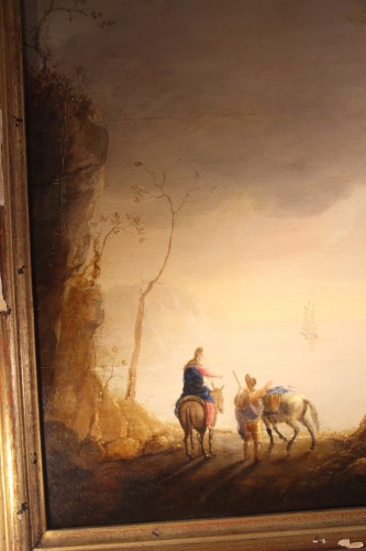 Antiquités - Scène maritime, école française du XVIIIe siècle