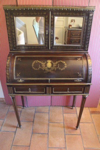 Bureau de Dame, époque Charles X - Didascalies