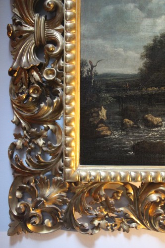 Partie de campagne, école du Nord vers 1700 - Tableaux et dessins Style 