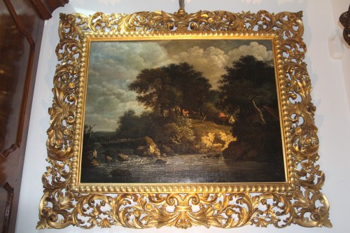 XVIIIe siècle - Partie de campagne, école du Nord vers 1700