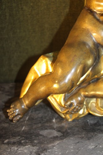 Objet de décoration  - Allégorie de l'été en bronze, élément de mobilier d'époque Louis XV