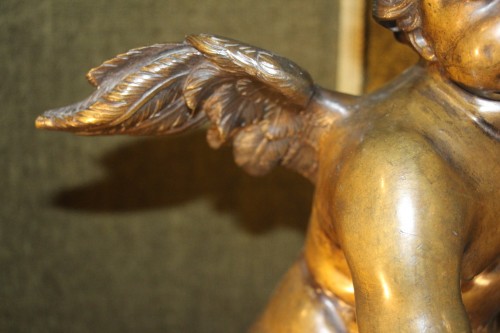 Allégorie de l'été en bronze, élément de mobilier d'époque Louis XV - Louis XV