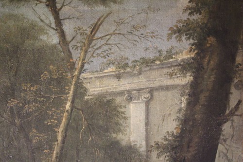 Scène champêtre, école française du XVIIIe siècle - Louis XIV