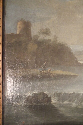 Antiquités - Scène champêtre, école française du XVIIIe siècle