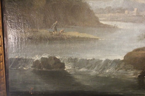 Antiquités - Scène champêtre, école française du XVIIIe siècle
