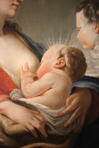 XVIIIe siècle - Vierge à l'Enfant, école française du XVIIIe siècle