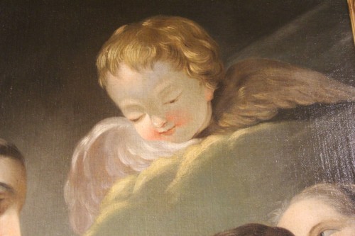 Louis XV - Vierge à l'Enfant, école française du XVIIIe siècle