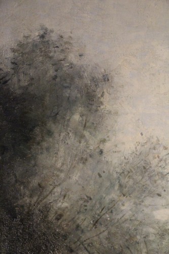 Antiquités - Paysage au bord de l'eau, - Paul-Désiré Trouillebert 1831-1900.