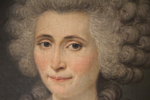 Antiquités - Portraits présumés du comte de Vergennes et de son épouse, époque Louis XVI, XVIIIe.