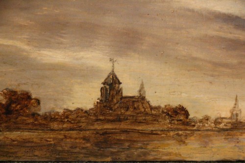 Louis XIV - L'incendie, école du Nord XVIIe siècle