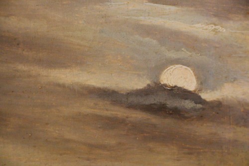 Antiquités - L'incendie, école du Nord XVIIe siècle