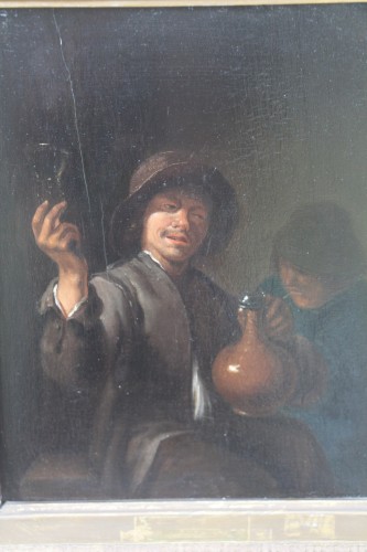 Tableaux et dessins Tableaux XVIIe siècle - Un buveur, école flamande du XVIIe