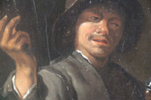 XVIIe siècle - Un buveur, école flamande du XVIIe