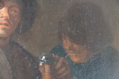 Antiquités - Un buveur, école flamande du XVIIe