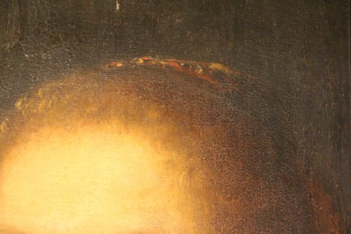 XVIIe siècle - Ecole Hollandaise du XVIIe, portrait de dame en collerette, attribué Miereveld