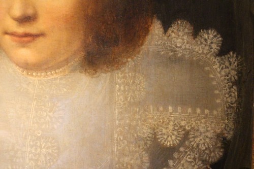 Ecole Hollandaise du XVIIe, portrait de dame en collerette, attribué Miereveld - Louis XIII