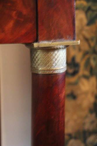 Antiquités - Coiffeuse console Empire, en acajou, début du XIXe siècle