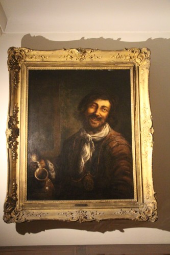 XVIIe siècle - L'homme à la chope, école Hollandaise du XVIIe siècle, attibué à Frans Hals