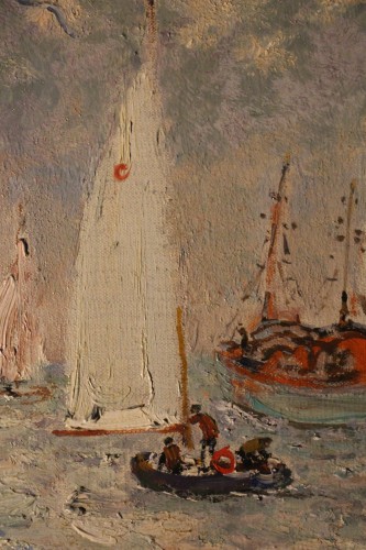 Années 50-60 - Yachts anglais au large de Deauville, d'André Hambourg (1909-1999)