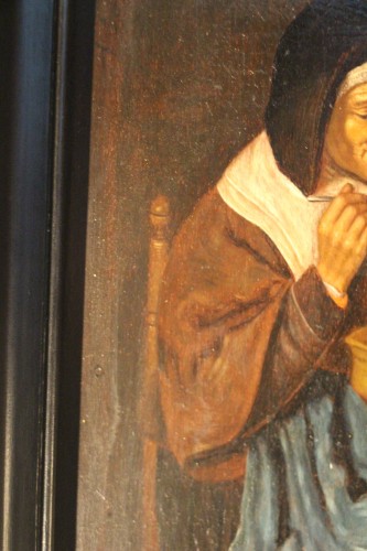 Antiquités - L'heure du souper, école hollandaise vers 1800