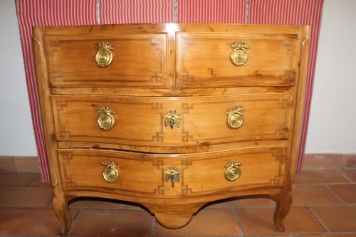 Mobilier Commode - CommodeTransition en marqueterie, XVIIIe siècle
