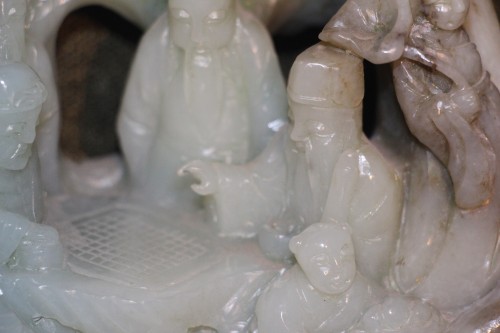 XIXe siècle - La partie de jeu en jade, Chine XIXe siècle