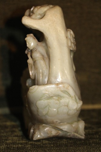 Antiquités - La partie de jeu en jade, Chine XIXe siècle