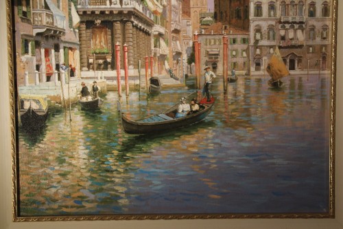 Venise, école italienne du XXe siècle - Tableaux et dessins Style Années 50-60