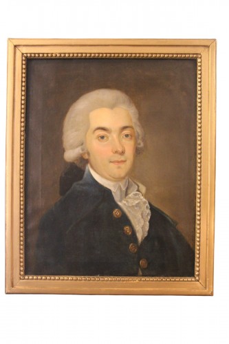 Portrait d'aristocrate, école française du XVIIIe siècle