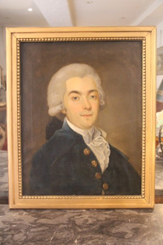 Tableaux et dessins Tableaux XVIIIe siècle - Portrait d'aristocrate, école française du XVIIIe siècle