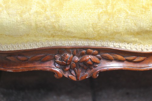 Sièges Canapé & Mobilier de Salon - Canapé corbeille, travail provençal d'époque Louis XV