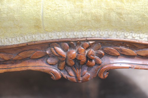 Canapé corbeille, travail provençal d'époque Louis XV - Louis XV
