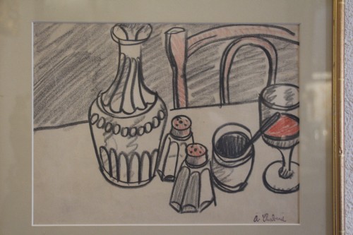 Tableaux et dessins Dessin, Aquarelle & Pastel - Nature Morte à la carafe,1906 - Auguste CHABAUD (1882-1955)