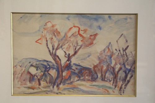 Tableaux et dessins Dessin, Aquarelle & Pastel - La Sainte-Victoire, Marcel Arnaud (1877-1956)