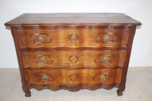Commode arbalète provençale, époque Louis XV - Mobilier Style Louis XV