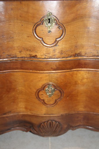 Commode arbalète provençale, époque Louis XV - Didascalies