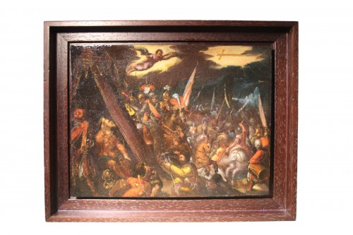 La vision de Constantin, école du Nord XVIIe siècle