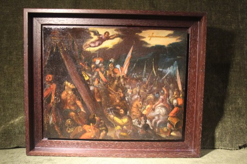 Tableaux et dessins Tableaux XVIIe siècle - La vision de Constantin, école du Nord XVIIe siècle
