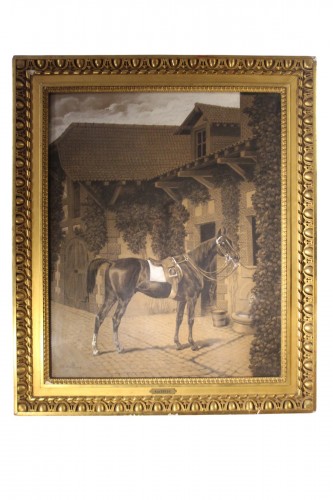 Cheval harnaché, Alfred de Dreux (1810-1860)